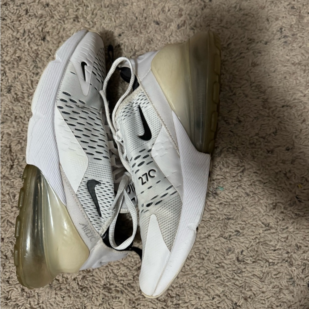 Slightly worn Nike sneakers